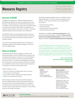 NCCOR Measures Registry 